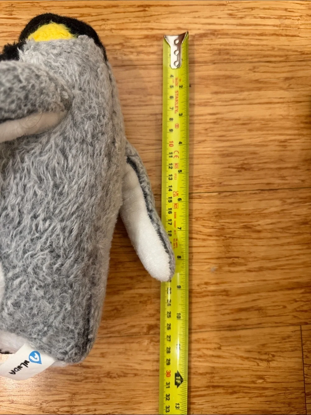 Plush Penguin Small Toy - Black, White & Yellow